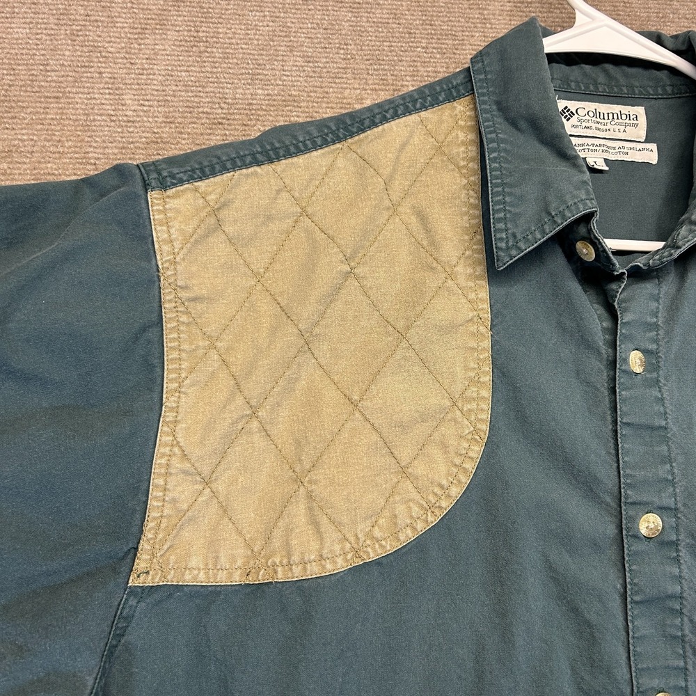 Columbia Sportswear Shooting Shirt Men's Large Long Sleeve Button Up Hunt Pad - Picture 4 of 12